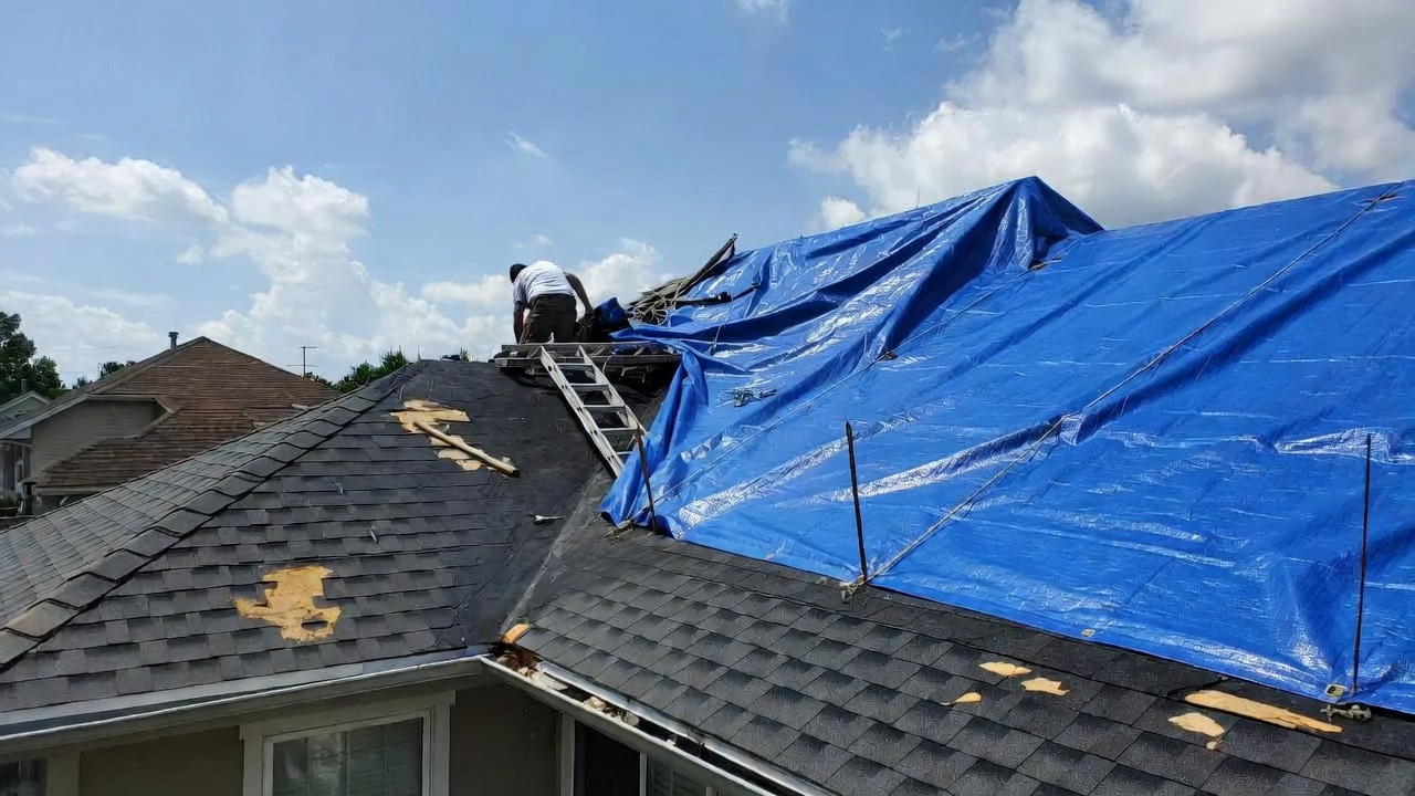 Emergency roof repair near me – leaking roof fixed by professional roofing team USA 2026