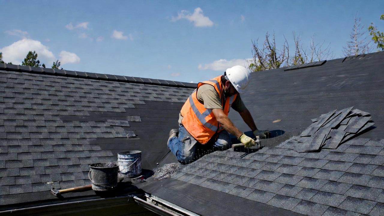 Guttering replacement services near me – new seamless gutters installed on house USA 2026